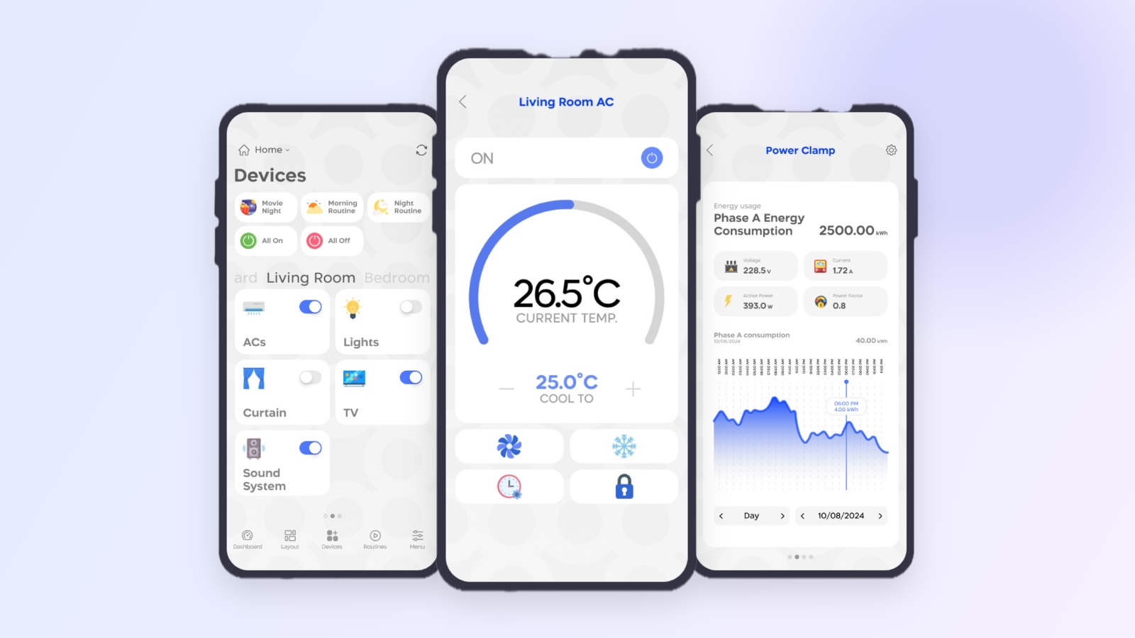 SyncOS app screens